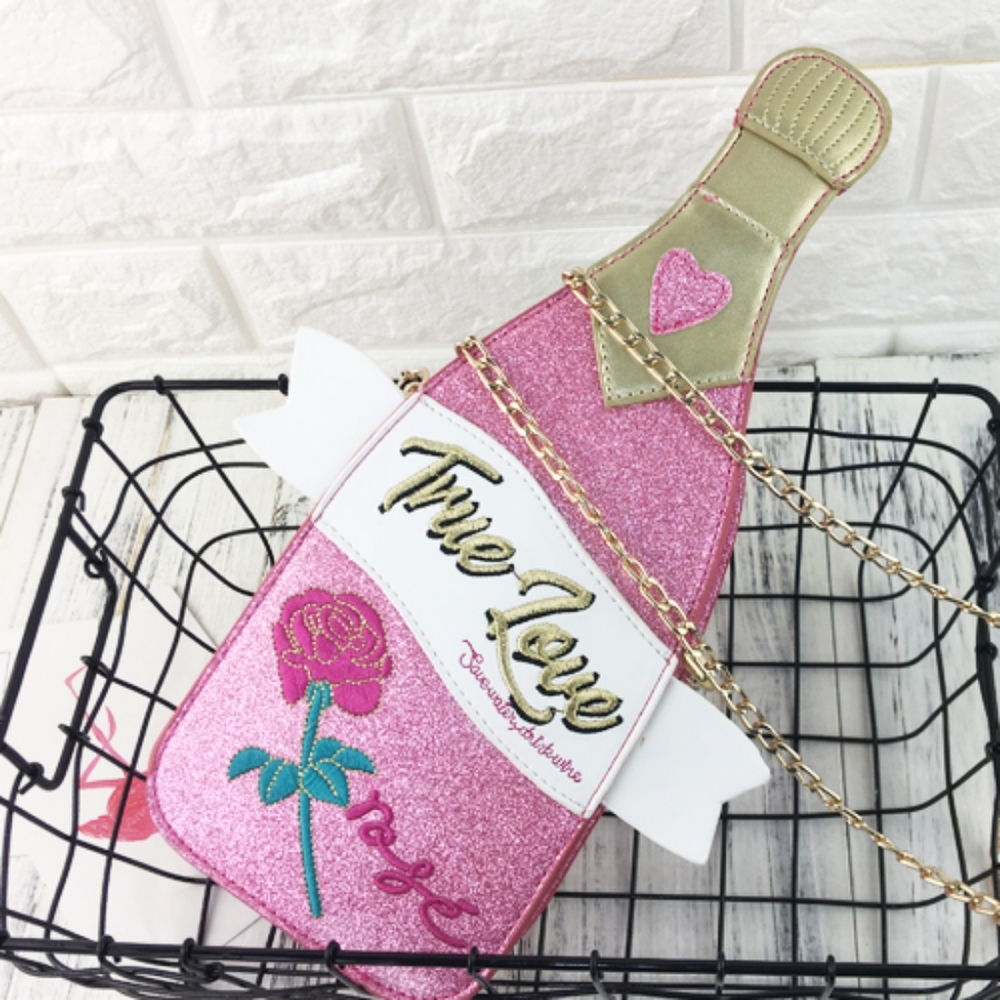 Pink champagne purse